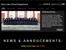 Tablet Screenshot of hornlakechoirs.org